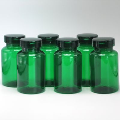 Bottiglia vuota di lavaggio della bocca in plastica PET bianca da 250 ml con collo lungo e logo del cliente