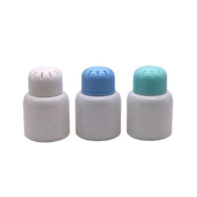 3OZ/90ml Bottiglie di profumo in PET Bianco di plastica con tappo a vite e sigillo termico Bottiglia di profumo solido