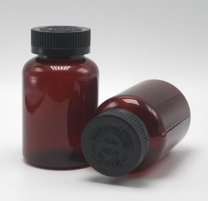 Bottiglia vuota di lavaggio della bocca in plastica PET bianca da 250 ml con collo lungo e logo del cliente