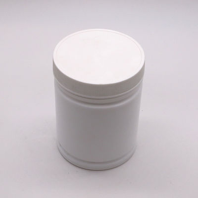 Contenitore di polvere di plastica HDPE da 500 ml con etichetta adesiva a forma di cilindro personalizzata