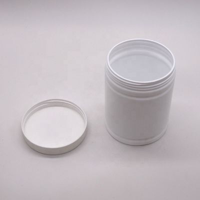 Contenitore di polvere di plastica HDPE da 500 ml con etichetta adesiva a forma di cilindro personalizzata
