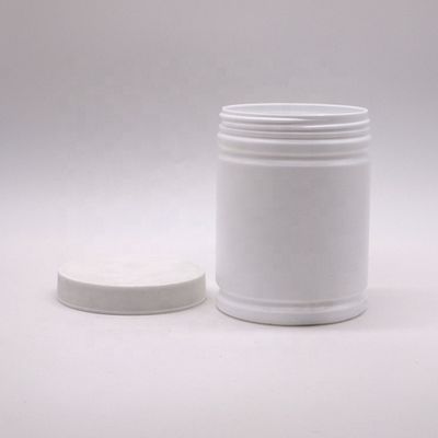 Contenitore di polvere di plastica HDPE da 500 ml con etichetta adesiva a forma di cilindro personalizzata
