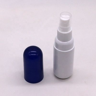 Bottiglia di plastica a forma di mini capsula in PET a colori personalizzabili da 50 ml per le esigenze di cura personale