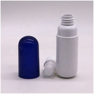 Bottiglia di plastica a forma di mini capsula in PET a colori personalizzabili da 50 ml per le esigenze di cura personale