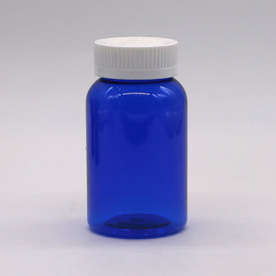 Bottiglia di plastica con tappo dorato di lusso per olio di pesce/capsula/pillola/miele