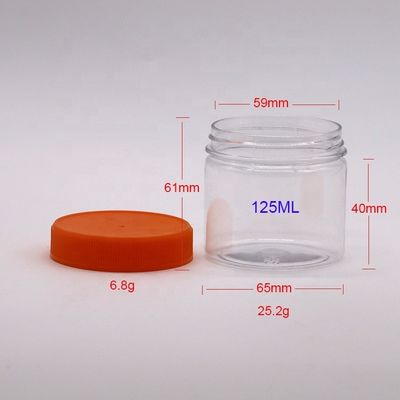Contenitori di plastica in PET a bocca larga per lo stoccaggio di fanghi e prodotti cosmetici