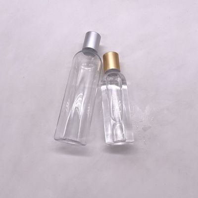 Stampa a schermo Bottiglia in PET 120 ml Bottiglie di plastica Spray Bottiglie Alcol Contenitore colore personalizzato