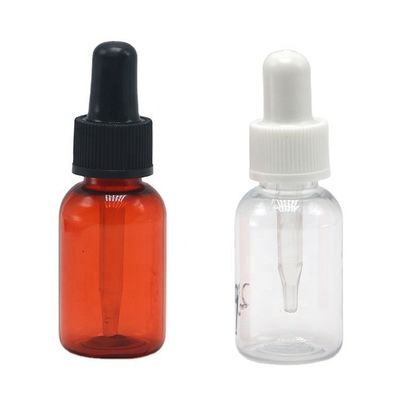 15 ml Bottiglia per gocciolante di plastica in PET a forma rotonda con tappo per gocciolante personalizzato in tubo di grado medico