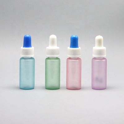 15 ml Bottiglia per gocciolante di plastica in PET a forma rotonda con tappo per gocciolante personalizzato in tubo di grado medico