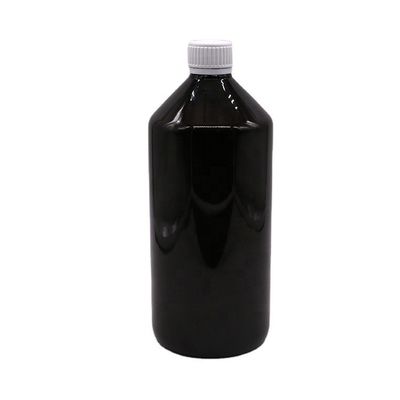 Liquid Medicine 1000 ml Bottiglia di plastica PET translucente marrone scuro con tappo a prova di manomissione