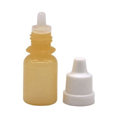 LDPE Plastica Bianca Vuota Squeezable Eye Liquid Dropper Bottle con tappi a prova di manomissione 10mL
