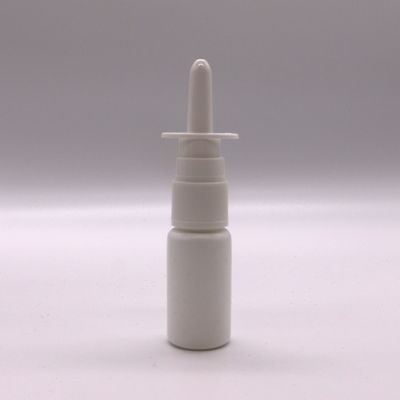 Bottiglia di plastica per spray nasale in HDPE da 15 ml/20 ml/30 ml con colore personalizzato e tappo dell'ugello dello spray