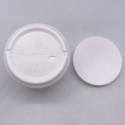 Proof UV 350ml Materiale HDPE Bottone di plastica per crema cosmetica Logo personalizzabile BIANCO