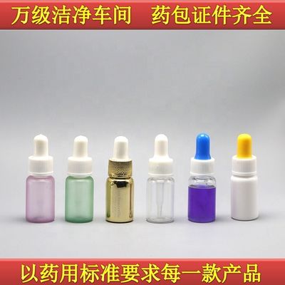 Bottiglia per gocciolante in plastica PET di grado medicinale con capacità di tubo 10 ml/15 ml/20 ml/25 ml/30 ml