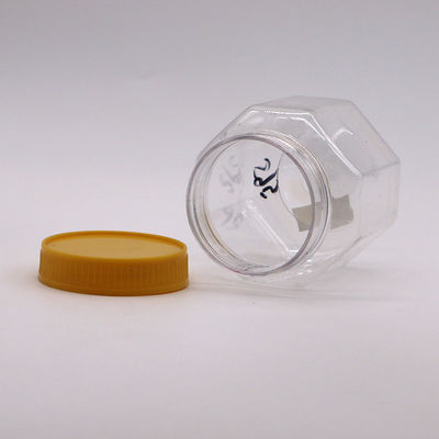 200 ml PET Octagon Food Jar per Noci Noci bottiglia di plastica a colori personalizzabili