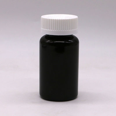 2OZ/60ml/CC Bottiglia di capsule di plastica blu con tappo a vite Materiale PET 32mm Collo