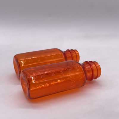 Dosaggio esatto Bottiglia di medicina in plastica 2OZ con tappo a prova di bambino e scala di misura