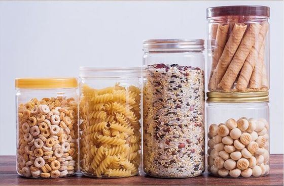 Conservatorio alimentare 5oz 150cc PET Plastic Mason Jar con PP tipo di sigillamento a cappuccio a vite