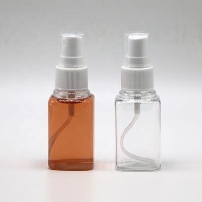 Bottine a prova di perdite di disinfettante per mani trasparenti con capacità di 30 ml e sfera di spruzzo di nebbia fine