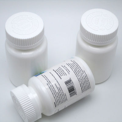 4OZ 120ML HDPE Bianco Nero Bottiglia di medicina di plastica vuota per pillole Vitamina Capsula Made
