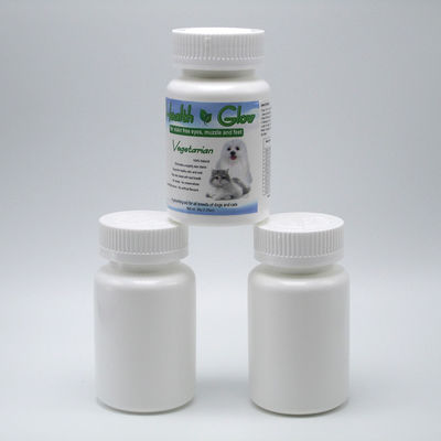 4OZ 120ML HDPE Bianco Nero Bottiglia di medicina di plastica vuota per pillole Vitamina Capsula Made