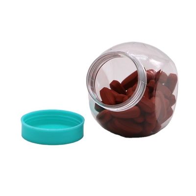 70ML/CC Bottiglia di plastica rotonda in PET Ideale per snack dolci e deposito di alimenti in PET