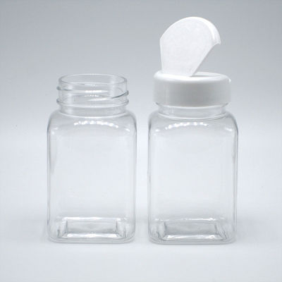 100ml PET Quadratura Jar Pharma's Long-Duration per la conservazione di zucchero dolci
