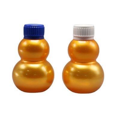 Bottiglia di zucca in PET da 120 ml per prodotti sanitari con tappo a vite a colori personalizzabili e campione gratuito