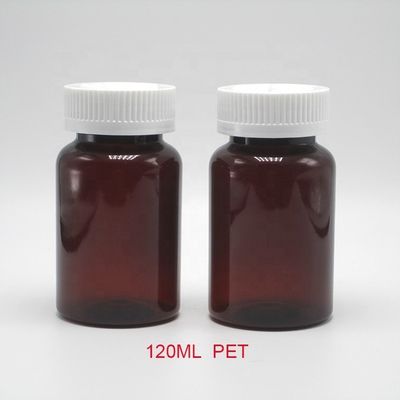 2OZ 60ML Bottiglia di plastica nera PET Amber con coperchio CRC per imballaggi di integratori medicinali