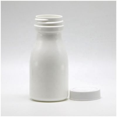 Bottiglia di plastica in HDPE a forma di bowling da 120 ml per la conservazione delle pillole