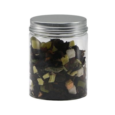 Imballaggio per dolci 250 ml Bottiglia alimentare in PET con tappo a vite e coperchio in alluminio