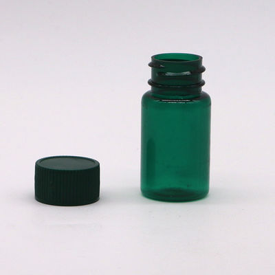 20ML/CC flaconcini trasparenti di plastica in PET con tappi a colori personalizzati e di forma rotonda