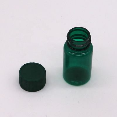 20ML/CC flaconcini trasparenti di plastica in PET con tappi a colori personalizzati e di forma rotonda