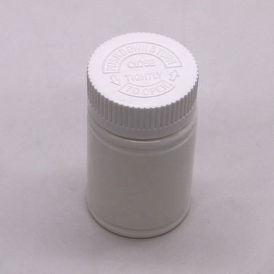 Capo a prova di bambino 70ML Bottiglia di plastica PE per farmaci/farmaci/tablette/integratori alimentari