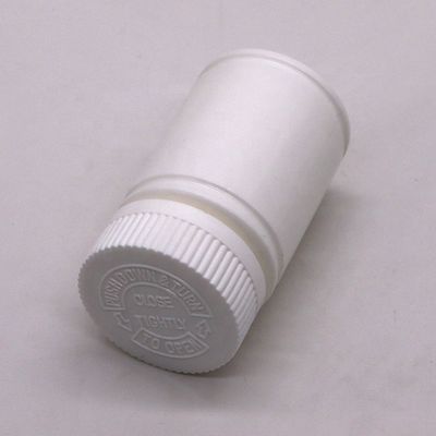 Capo a prova di bambino 70ML Bottiglia di plastica PE per farmaci/farmaci/tablette/integratori alimentari
