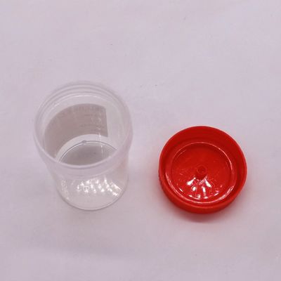 Coppa di raccolta di feci di plastica in PP da 50 ml/60 ml per la bottiglia di campionamento nelle forniture di laboratorio