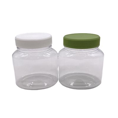 Materiale di base PET 250 ml Bottiglia di plastica a colori personalizzabili per alimenti Caffè Alimenti per animali domestici