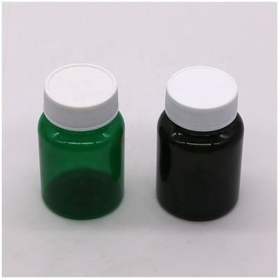 50cc 32mm Collo PET Bottiglie di pillole di plastica Viole capsule con cappuccio a prova di bambino Materiale di base PET