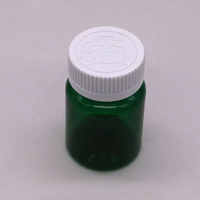 50cc 32mm Collo PET Bottiglie di pillole di plastica Viole capsule con cappuccio a prova di bambino Materiale di base PET