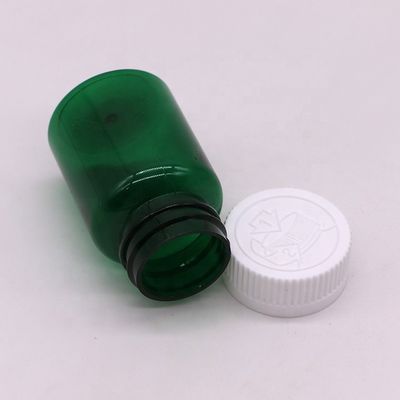 50cc 32mm Collo PET Bottiglie di pillole di plastica Viole capsule con cappuccio a prova di bambino Materiale di base PET