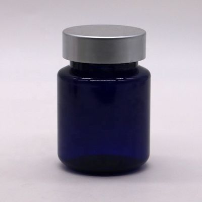 Bottiglia di pillole in PET da 120 ml con tappo di sicurezza da spingere verso il basso e girare Contenitore flaconcino farmacia