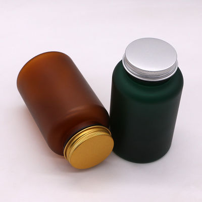 Bottiglia di plastica medica in PET da 250 ml con finitura opaca/con ghiaccio e varie opzioni di colore