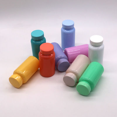 Bottiglia di compresse in PET da 150 ml in vari colori personalizzabili per la medicina solida orale