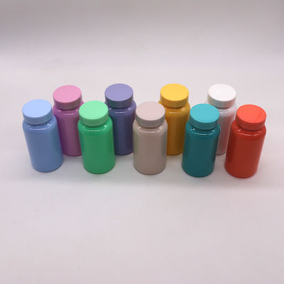 Bottiglia di compresse in PET da 150 ml in vari colori personalizzabili per la medicina solida orale