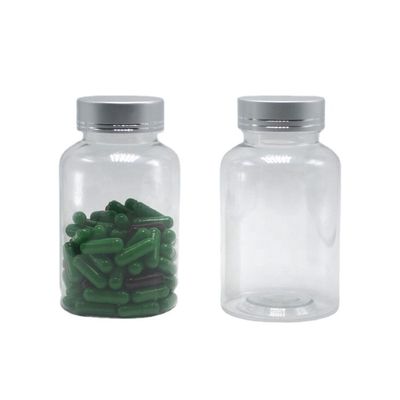 Bottiglia di plastica PET trasparente da 175 ml Boston Round per contenitori di medicina a colori personalizzati