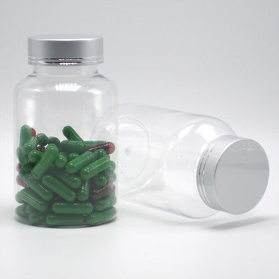 Bottiglia di plastica PET trasparente da 175 ml Boston Round per contenitori di medicina a colori personalizzati