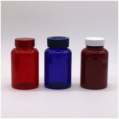 Bottiglia di plastica PET trasparente da 175 ml Boston Round per contenitori di medicina a colori personalizzati