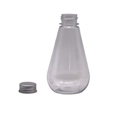 Immagazzinamento di medicinali 250 ml HDPE Bottiglia di plastica a forma unica con logo personalizzato e copertura in alluminio