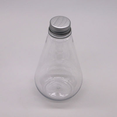 Immagazzinamento di medicinali 250 ml HDPE Bottiglia di plastica a forma unica con logo personalizzato e copertura in alluminio