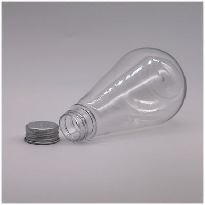 Immagazzinamento di medicinali 250 ml HDPE Bottiglia di plastica a forma unica con logo personalizzato e copertura in alluminio